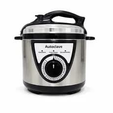 Autoclave Analógica Esterilizadora Profissional 5 Litros Alt  + Brinde Cinza