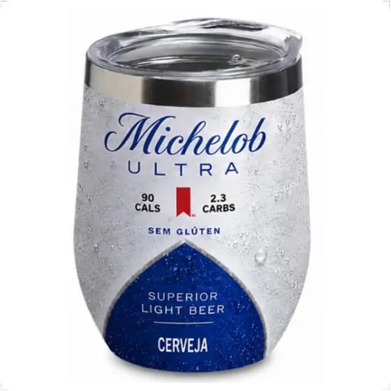 Copo Cuia Térmico Inox Tampa Acrílica 350ml Style Ultra Light