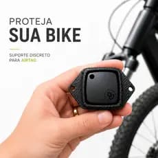 Suporte AirTag Bike Antifurto com AirTag Inclusa Apenas iPhone iOS Apple Discreto Fixação Segura