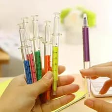 6 Pçs Marcadores De Cor E Seringas Agulhas Fluorescentes Aquarela Para Escritório Escola Marcador Ferramentas Escrita