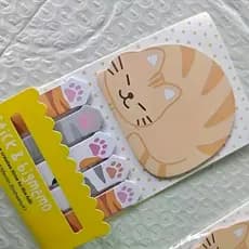Kawaii Portátil Panda Gato Adesivos Dos Desenhos Animados Notas Pegajosas Memorando Marcador Decoração Do Escritório Ace