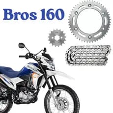 Kit Relação Transmissão NXR Bros 160 XRE 190 Modelo Original
