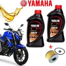 Oleo 20w50 Original Yamaha Yamalube + Filtro de Oleo Fazer 250 Lander 250