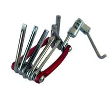 KIT FERRAMENTAS REPARO BIKE BICICLETA E CORRENTE MULTFUNÇÃO TIPO CANIVETE