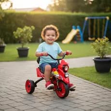 Triciclo Infantil Estilo Moto - Vermelho bicicleta infantil bicicleta três rodas