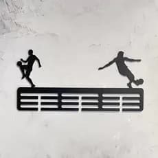 Porta Medalhas MDF 3mm Vazado – Futebol, Jiu-Jítsu & Corrida | Suporte de Parede Esportivo