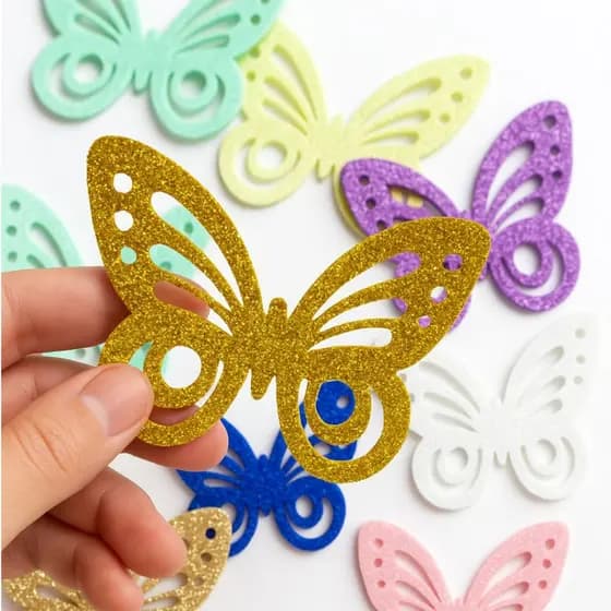 Borboleta Aplique em Eva Decoração Artesanato Personalizados Lembrancinha Aniversário Festa Jardim