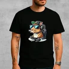 Camiseta Capivara Gamer Player Meme Fofa Camisa 100% Algodão Frente Unissex Blusa Envio Imediato Novidade T-shirt.