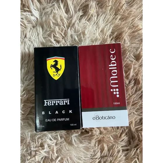 Kit 2 perfumes masculino Ferrari Black e Malbec 100ml cada