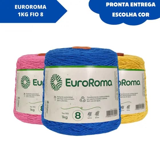 BARBANTE EUROROMA EUROFIOS 1 KG FIO 8