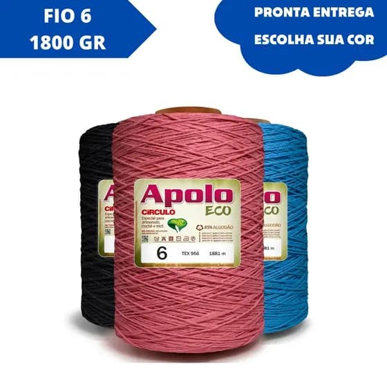 Barbante Big Cone Apolo Eco Círculo N° 6 - 1,8Kg