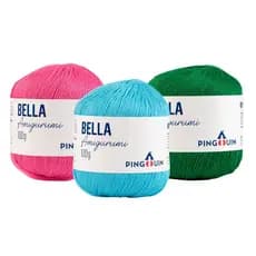 Fio Bella Amigurumi 100g 203m 100% Algodão Mercerizado Tex 493