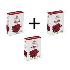 Kit 3 Unidades - Fertilizante Mineral Misto para Rosas 150g Nutriplan Vitaplan Nutrição e Floração