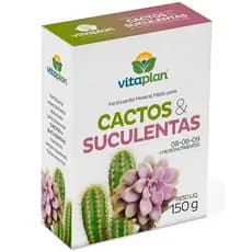 Fertilizante Adubo NPK 08-09-09 + Micronutrientes Mineral Misto Cactos e Suculentas - Vitaplan 150g