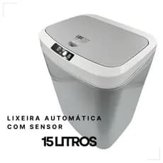 Lixeira Automática Com Sensor Inteligente De Proximidade 15 Litros