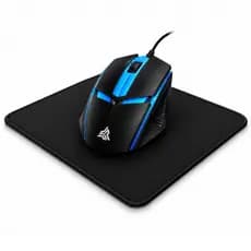 Kit Mouse Gamer Profissional + Mousepad Speed Preto | Conforto e Desempenho