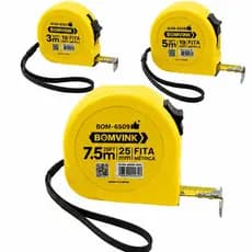 Trenas Profissionais 3m 5m 7,5m Bomvink Fita Métrica Com Trava e Clip de Cinto