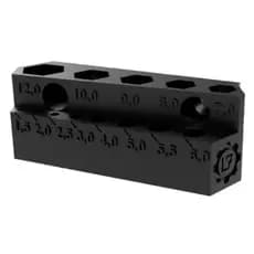 Suporte para chaves allen 13 tamanhos, compacto com furos para fixação. porta chaves Torx