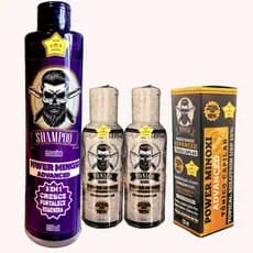 Kit Shampoo masculino 250ml e 2 PowerAdv Barba