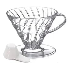 Suporte Filtro Passador Café Coador V60-02 Acrilico - Com Colher Medidora