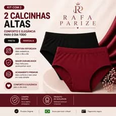 Kit 2 Calcinhas Femininas Altomax Microfibra Cintura Média Confortável Adulto Sortidas