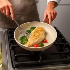 Frigideira Cerâmica Antiaderente Não Gruda Cabo 24cm Fogão Cooktop Indução Gás 1,5L Resistente