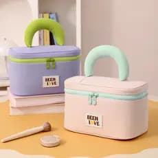 Ru Hui novo estilo Marshmallow mundo capa saco de armazenamento saco de armazenamento de cosméticos portátil grande capa