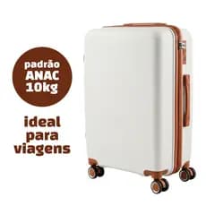 Mala De Bordo 10kg ANAC Polipropileno 360° Cadeado Senha Anti Furto Mala Viagem Pequena Resistente