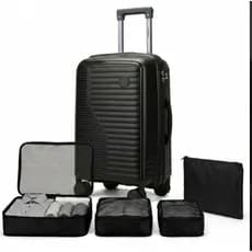 Mala de Bordo Dermond PRO com Kit Organizadores de Viagem 4 Peças