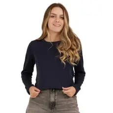 Blusa Térmica Peluciada Inverno Gola Redonda Feminina Slim Veste Todas Ocasiões Dia a Dia 603.C2