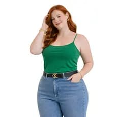 Regata Feminina Plus Size de Alça Fina com Caimento Leve Toque Suave e Conforto Prolongado 3026.C2