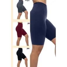 kit 4 bermuda feminina cós alto short ciclista muito confortável