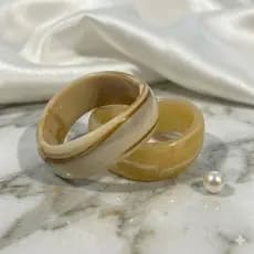 Bracelete Pulseira Feminina - Acrílico - Charme e Elegância moda 2026-Resina Luxo Marmorizada
