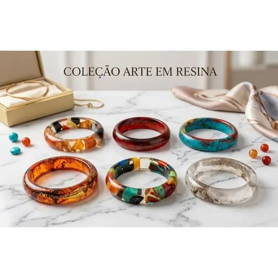 Bracelete Pulseira Acrílico Colorido Luxo Feminino Tendência Verão
