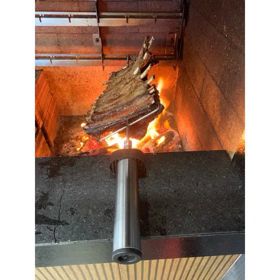 ESPETO GIRATÓRIO A PILHA INOX PARA COSTELÃO 6KG COSTELA