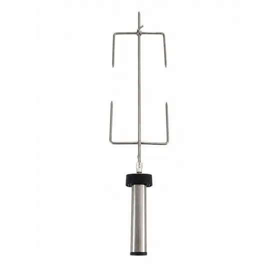 Espeto Giratório a Pilha Inox  Costela de até 6 kg 70cm costelão