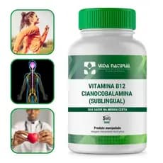 Vitamina B12 Cianocobalamina sublingual 5mg 30 doses