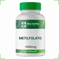 Metilfolato 30 Cápsulas - Auxilia Imunidade E Saúde Da Pele