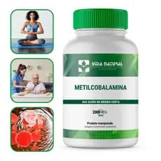 Vitamina B12 Metilcobalamina 2mg Energia e Vitalidade