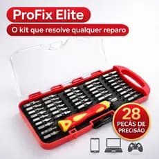 Kit Chaves de Precisão 28 Peças ProFix Elite – Ferramentas para Celular Notebook Eletrônicos