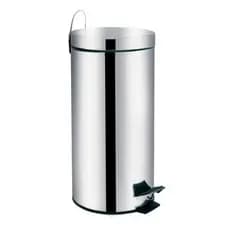 Lixeira Grande  Inox 30/20/12 Litros Inox Ágata Mor