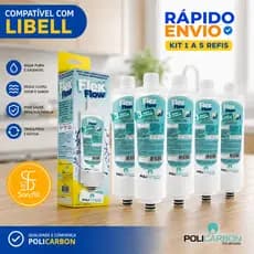 Refil Filtro Libell Acquaflex Press Baby Press Side Compatível Kit 1 a 5