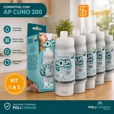 Refil Filtro Água AP 200 Cuno Compatível AquaFresh Aparelhos de Rosca Aquaflow Kit 1 a 5