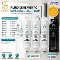Refil Filtro Compatível Electrolux PE11B PE11X PE12A PE12B PE12G PE12V PAPPCA40 Kit 1 a 3