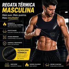 Regata Modeladora Masculina – Cinta Térmica de Compressão e Redução de Medidas