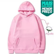 Moletom Canguru com Capuz Blusa de Frio Unissex Algodão Flanelado Masculino Feminino
