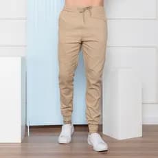Calça Jogger Masculina Punho Lycra Elastano Jeans sarja militar loja de fábrica Tempo limitado de oferta