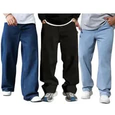 Calça jeans balão Masculina  dazzling boca larga estilo skateVenda direta da fábrica