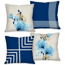 Kit: 04 Capas de Almofada Decorativas 45x45