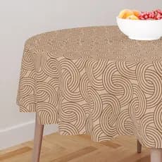 Toalha de Mesa Redonda 4 Lugares - Abstrato Home decor